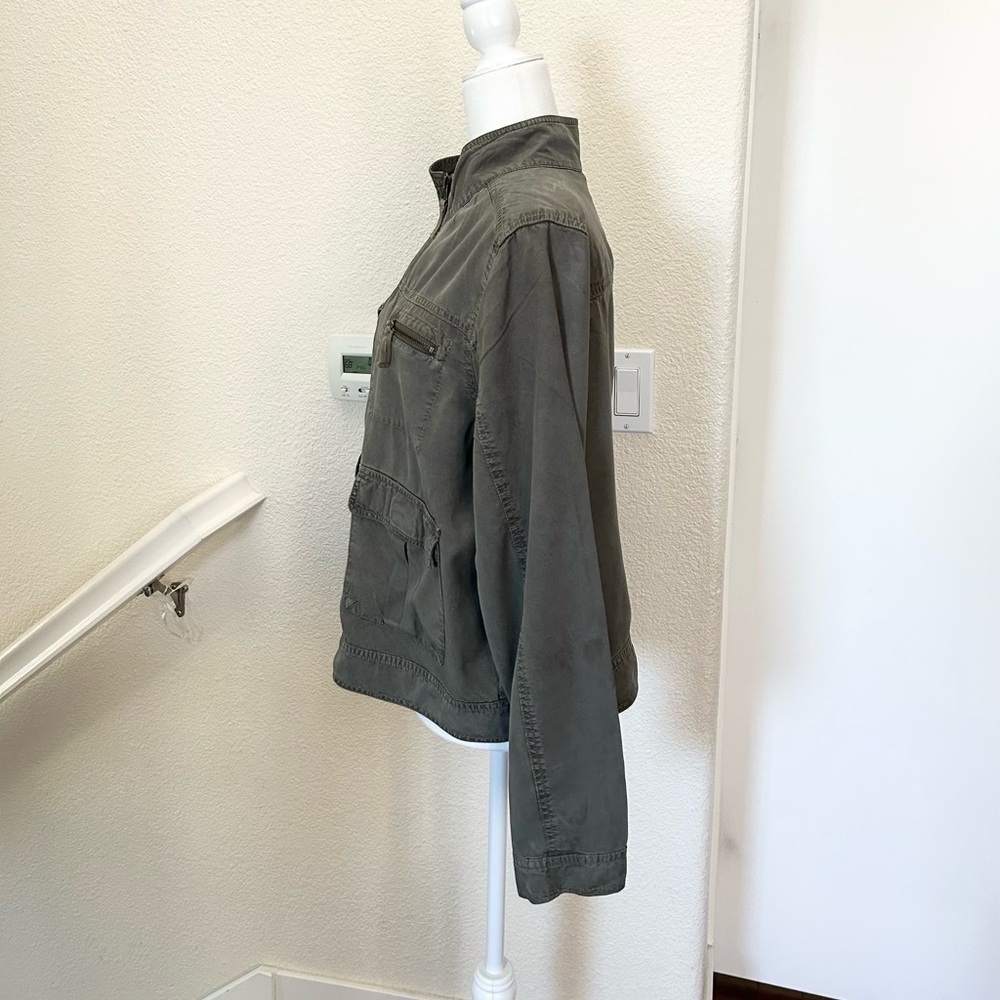 Mossimo Army Sage Green Cargo Soft Bomber Jacket - Size xxl - Picture 4 of 11